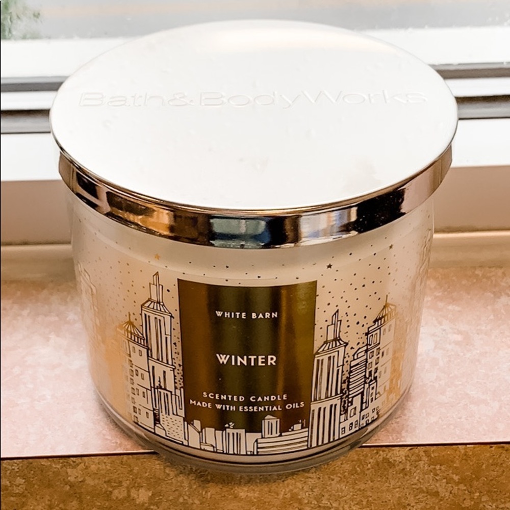 Bath & Body Works BBW Winter 3 wick candle
